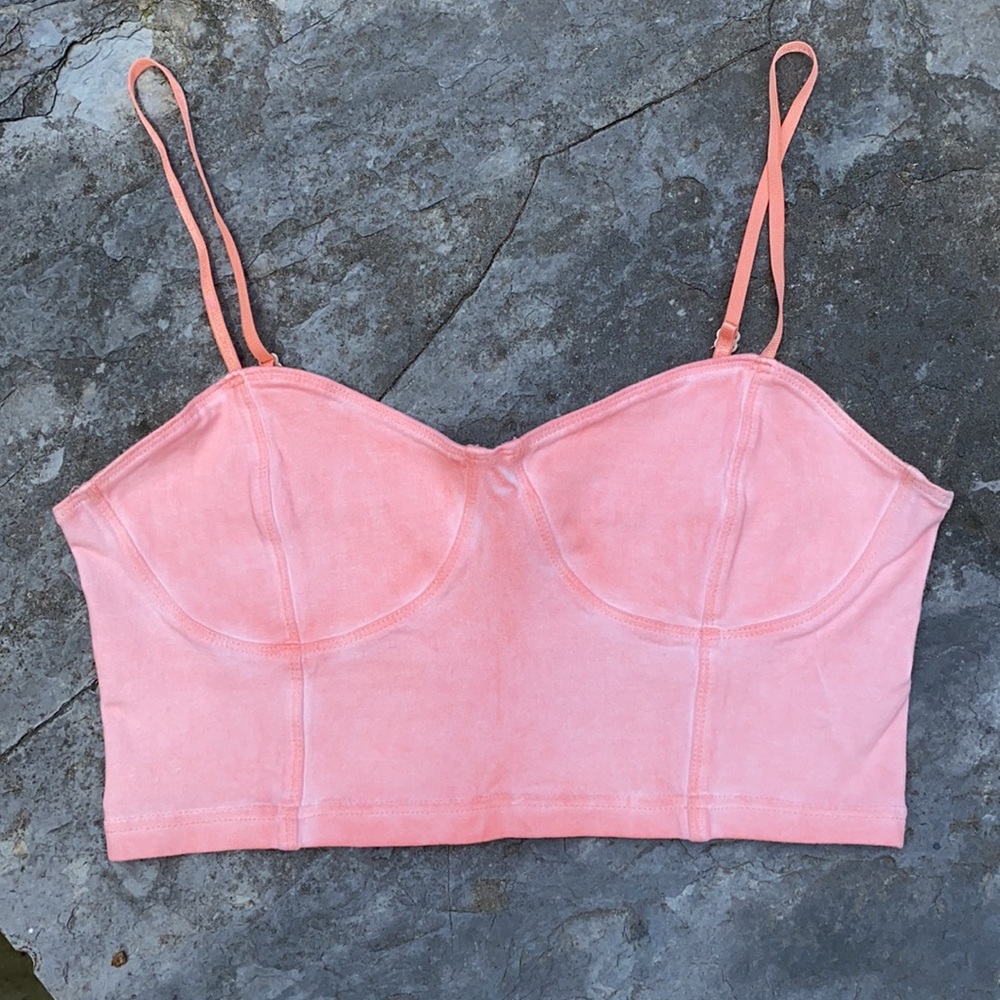 Rubbish Nordstrom Crop Top Pink Bralette Sz M